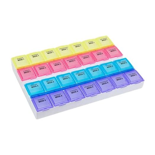 Ezy Dose Monthly Medtime (28-Day) Pill Planner ¦Monthly Pill Organizer