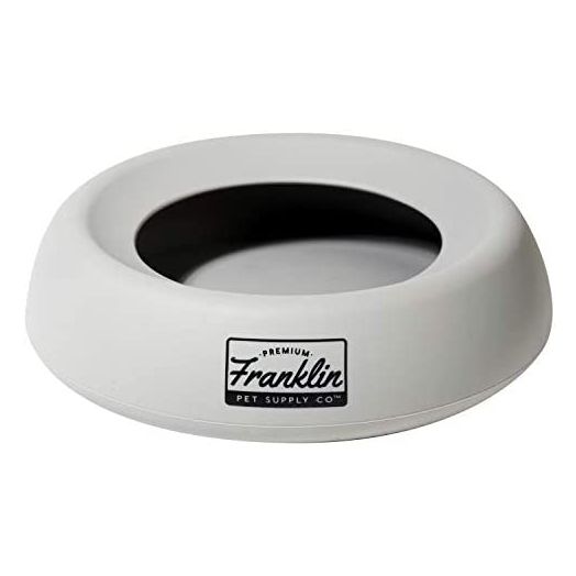 Franklin Sports Spill Proof Pet Bowl - No Splash Travel Water + Food Dish for Dogs + Cats - Portable Pet Bowl for Cars + Travel - BPA Free