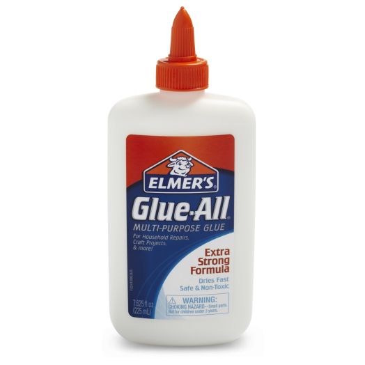 Elmer's Glue-All Multi-Purpose Liquid Glue, Extra Strong, Great for Making Slime, 7.625 Ounces, 1 Count