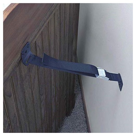 Toddleroo by North States Furniture & TV Straps | Heavy-Duty Multi-Functional Straps That Help Prevent Furniture Tipping | Baby proofing with Confidence (2-Pack, Black)