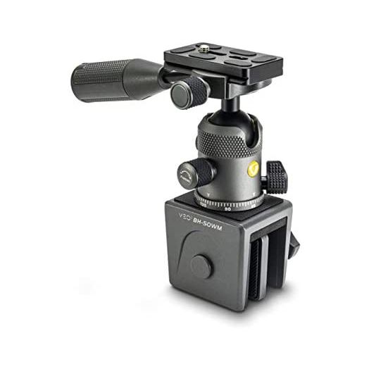 VANGUARD VEO2BH-50WM Metal Window Mount with Ball Head with Removeable Pan Handle and Arca Compatible Quick Release Plate