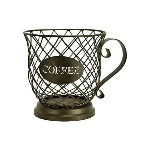Boston Warehouse Coffee Mug Kup Keeper, Storage Basket