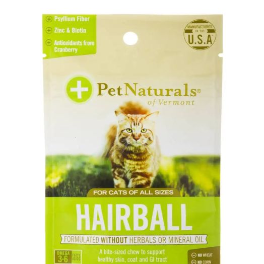 Pet Naturals of Vermont Hairball Chews for All Cats - 30 Chews (1.59 oz / 45 Grams)