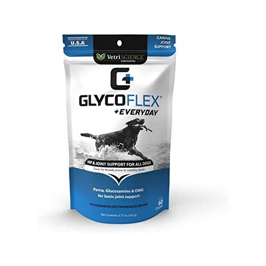 GlycoFlex Everyday, Daily Hip and Joint Supplement for Dogs, 60 Bite-Sized Chews