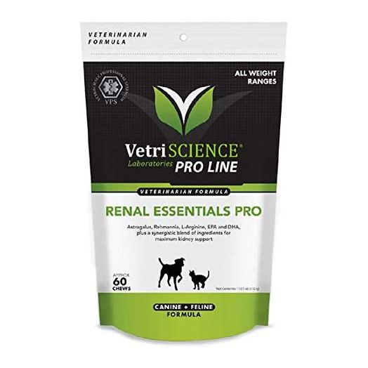 Vetri-Science Renal Essentials Pro Canine and Feline, 60 Bite-Sized Chews