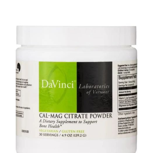 DaVinci Labs Cal-Mag Citrate Powder - 4.9 oz (139.2 Grams)