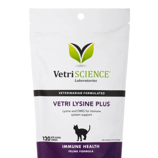 Vetri-Science Laboratories Vetri-Lysine Plus (Cats) - 120 Bite-Sized Chews