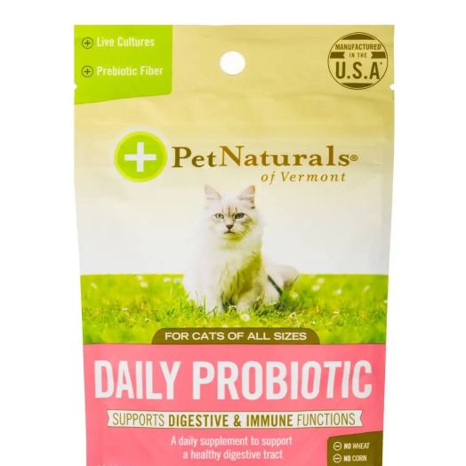 Pet Naturals of Vermont Daily Probiotic for Cats (All Sizes) - 30 Chews