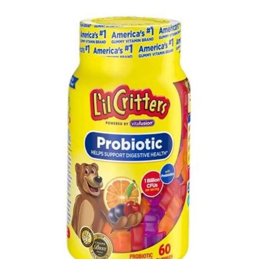L'il Critters Probiotic Gummy, Assorted Fruit Flavor - 60 Gummies