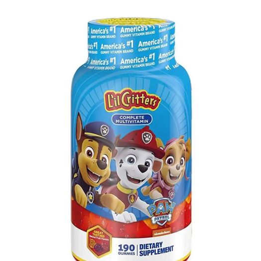 L'il Critters Paw Patrol Complete Multivitamin Gummy, Assorted Fruit Flavor - 190 Gummies