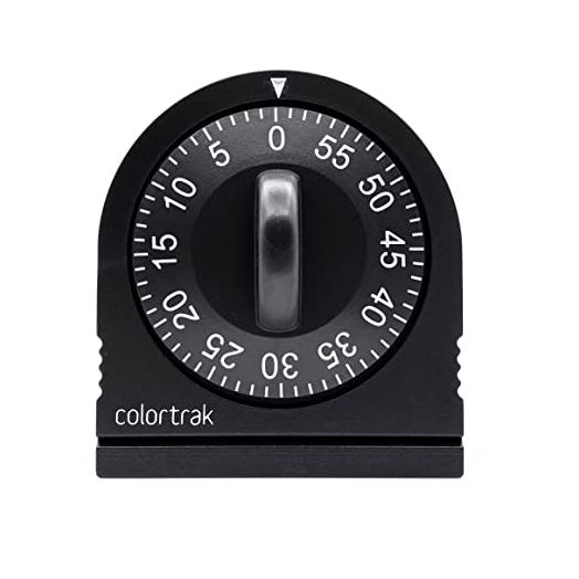 Colortrak 60 Minute Wind Up Timer, Easy To Operate, Set for Short Time, Sets From 0 to 60 Minutes, For Hair Color Processing, Cosmetic Applications, Tanning Time, Kids' Activities or Timeouts, Black