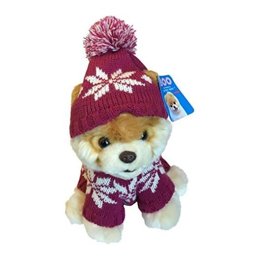 Buddy Boo - World's Cutest Dog Plush - Winter Hat and Sweater
