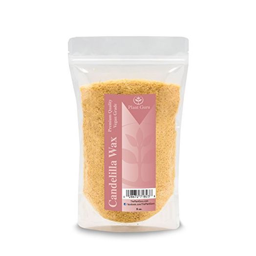 Plant Guru Candelilla Vegan Wax Flakes 8 oz 100% Pure and Natural