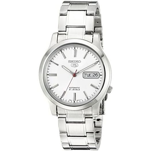 SEIKO Men's SNK789 SEIKO 5 Automatic Stainless Steel Watch with White Dial