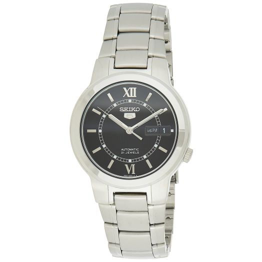 Seiko Men's SNKA23K1S Stainless-Steel Analog with Black Dial Watch