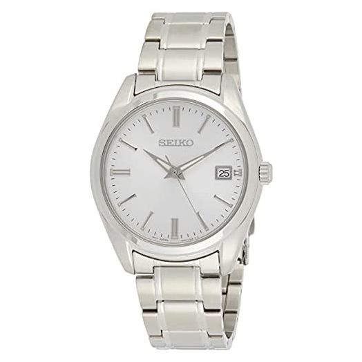 Seiko Men's Essentials Japanese Quartz With Stainless Steel Strap, Silver (Model: SUR307)