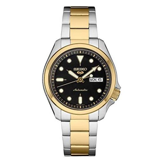 Seiko SRPE60 Seiko 5 Sports Men's Watch Silver-Tone, Gold-Tone 44.6mm Stainless Steel