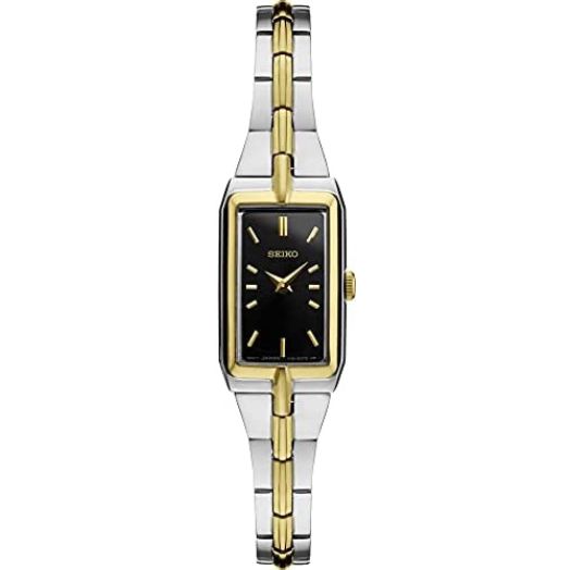 Seiko Women's Japanese Quartz Dress Watch with Stainless Steel Strap, Silver, 5 (Model: SWR046)
