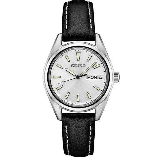 Seiko Women's Japanese Quartz Dress Watch with Stainless Steel Strap.