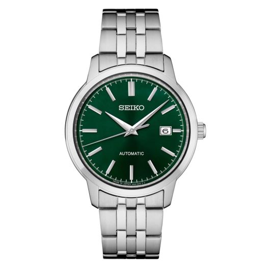 SEIKO male watches Essentials SS Automatic Green Dial