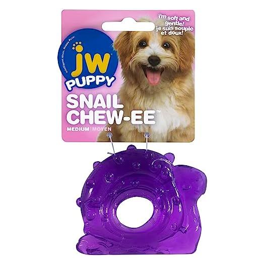 JW Pet Snail Teether Puppy Dog Chew Toy