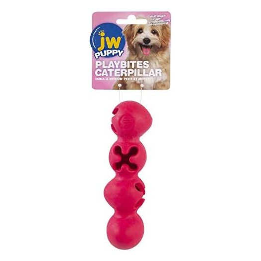 JW Playbites Caterpillar Treat Dispenser Toy, Small