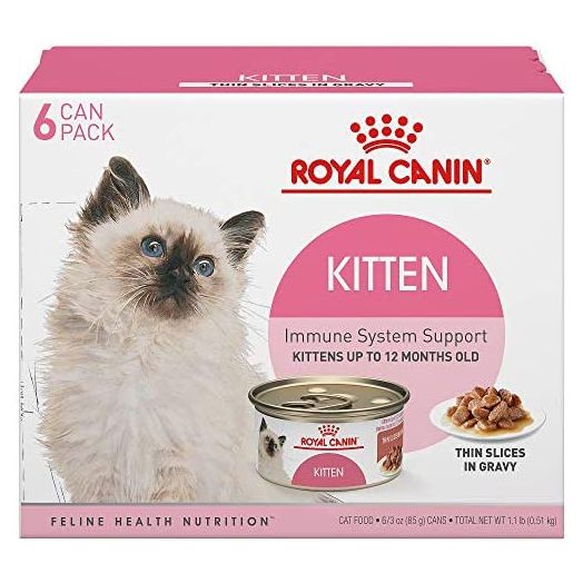 Royal Canin Feline Health Nutrition Thin Slices in Gravy Variety Pack Wet Kitten Food, 3 oz., Count of 6, 6 CT