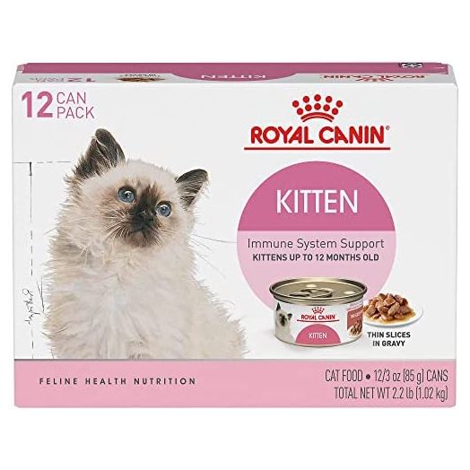 Royal Canin Feline Health Nutrition Thin Slices in Gravy Variety Pack Wet Kitten Food, 3 oz., Count of 12, 12 CT