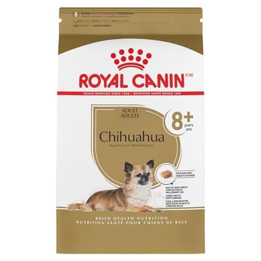 Royal Canin Breed Health Nutrition Chihuahua 8+ Adult Dry Dog Food, 2.5 lb bag