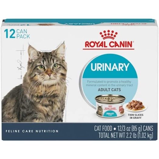 Royal Canin Feline Urinary Care Thin Slices in Gravy Wet Cat Food, 3 oz., Count of 12 Cans. (Packaging May Vary)