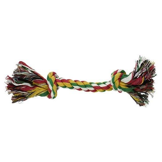 2-Knot Rope Dog Toy, Multi-Color - Large, 13-1/2 Inch