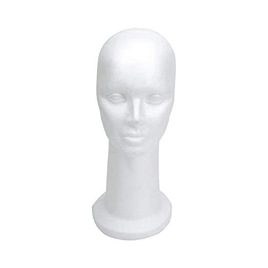 15" Styrofoam Foam Mannequin Manikin Display Head Wig Hat Stand White Foams Sale