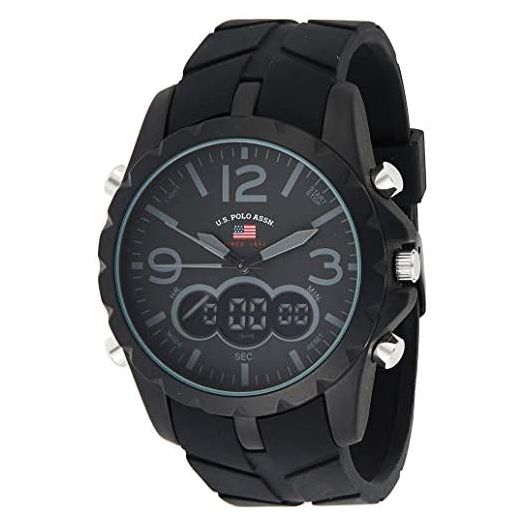 U.S. Polo Assn. Sport Men's US9287 Watch with Black Rubber Band