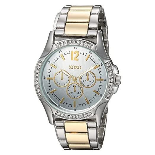 XOXO Women's XO192 Analog Display Analog Quartz Two Tone Watch