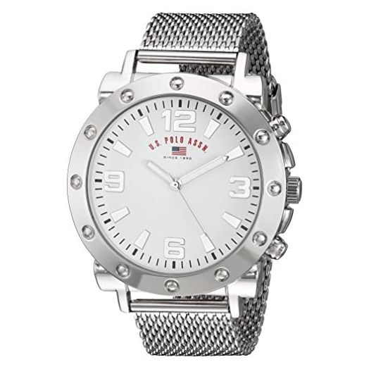 U.S. Polo Assn. Men's US8815 Analog Display Analog Quartz Silver Watch