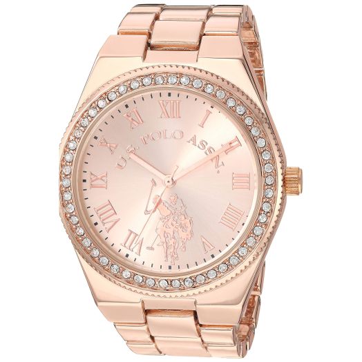 U.S. Polo Assn. Women's USC40225 Analog Display Analog Quartz Rose Gold Watch