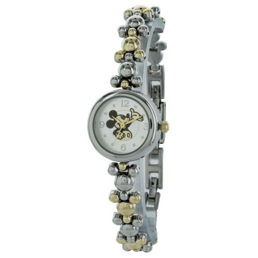 Disney MK8132 Women's Mickey Mouse Petite 3-Hand Analog Bracelet Watch
