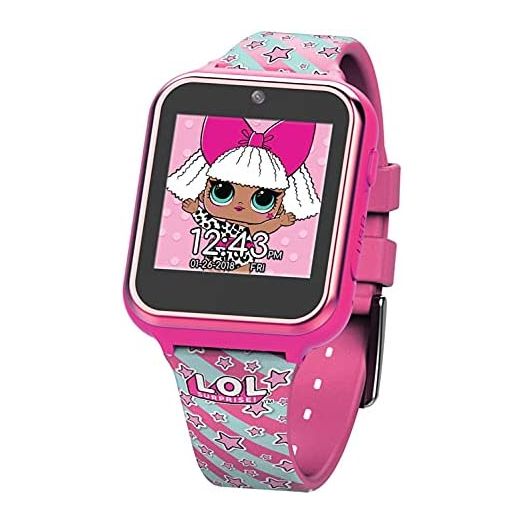 Accutime Kids LOL Surprise Hot Pink Educational Learning Touchscreen Smart Watch Toy for Girls, Boys, Toddlers - Selfie Cam, Learning Games, Alarm, Calculator, Pedometer and more (Model: LOL4104)