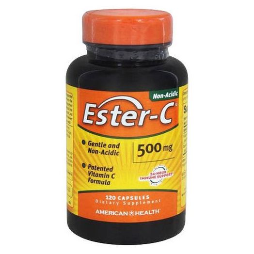 American Health, Ester C 500Mg Citrus with Bioflavanoids, 120 CP (Pack of 3)