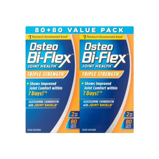 Osteo Bi-Flex Glucosamine Chondroitin with Joint Shield Value Pack Coated Tablets, 160 count
