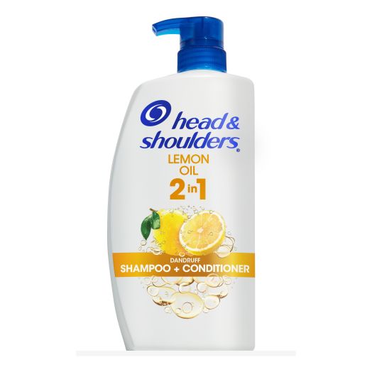 Head & Shoulders Anti Dandruff 2in1 Shampoo and Conditioner with Lemon Oil, 32.1 oz