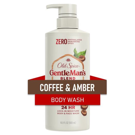 Old Spice Men's Body Wash GentleMan's Blend Coffee & Amber, 16.9 oz