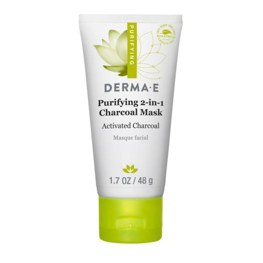 Derma E Purifying 2-in-1 Charcoal Face Mask, 1.7 oz