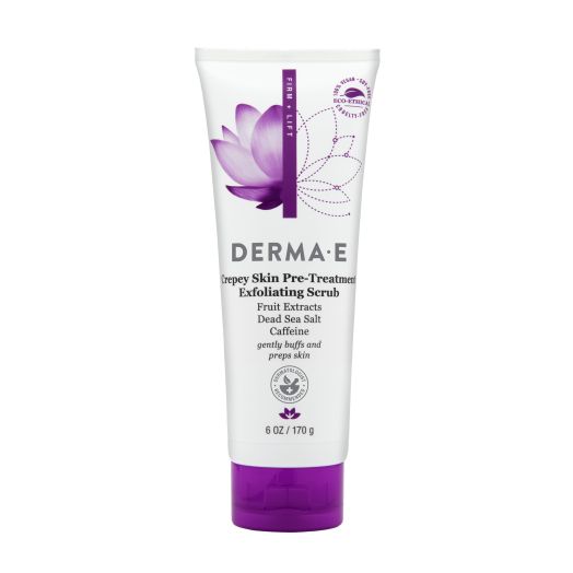 Derma E Crepey Skin Pre-Treatment Exfoliating Scrub, 6 oz