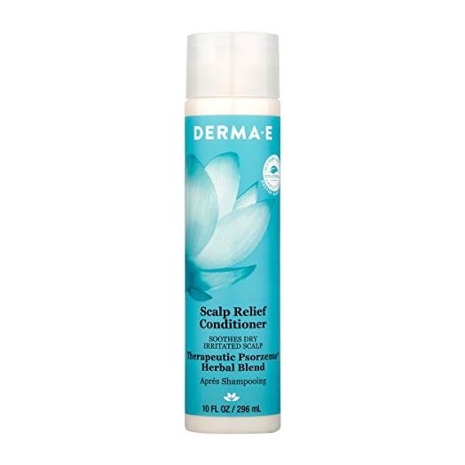DERMA E Scalp Relief Conditioner with Psorzema Herbal Blend, All Natural Scalp Treatment & Dandruff Conditioner