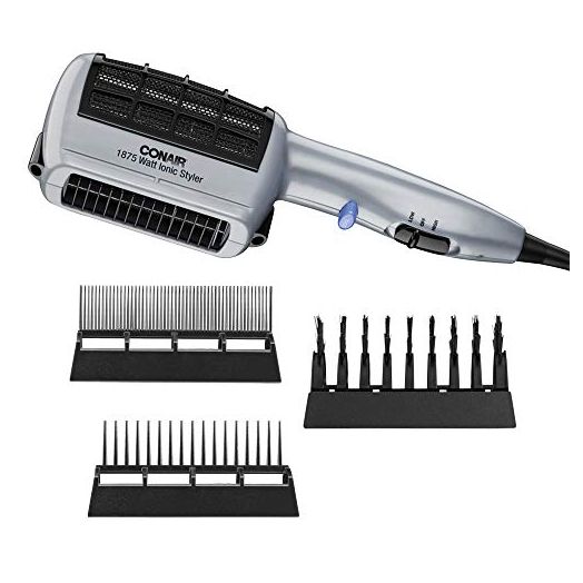 Conair 1875 Watt 3-in-1 Styling Hair Dryer with Ionic Technology and 3 Attachments - DUAL VOLTAGE