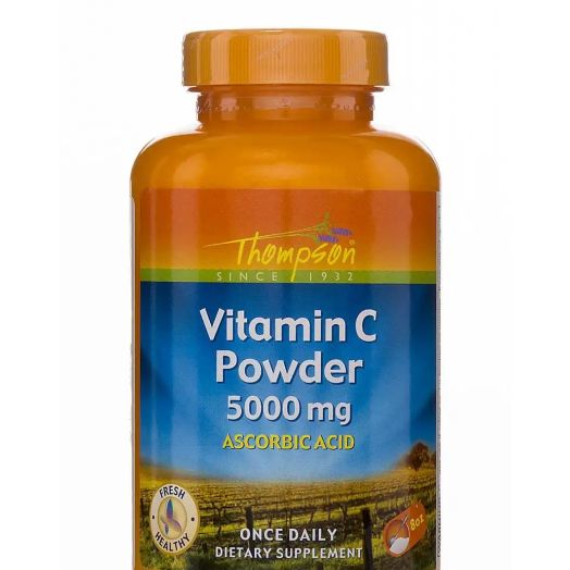 Thompson Vitamin C Powder 5000 mg (Ascorbic Acid) - 8 oz