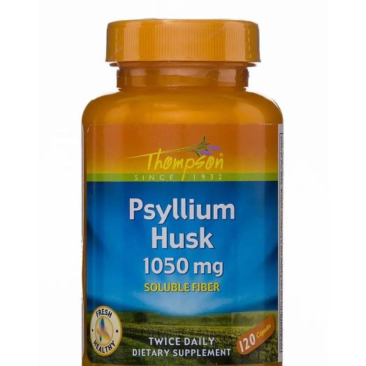 Thompson Psyllium Husk 1050 mg (Soluble Fiber) - 120 Capsules