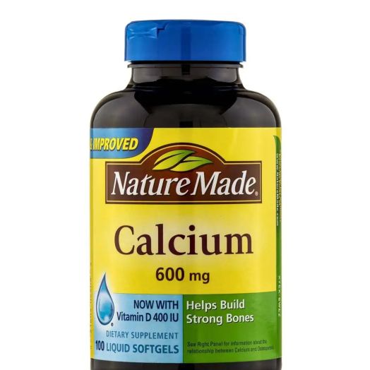 Nature Made Calcium 600 mg with Vitamin D - 100 Softgels