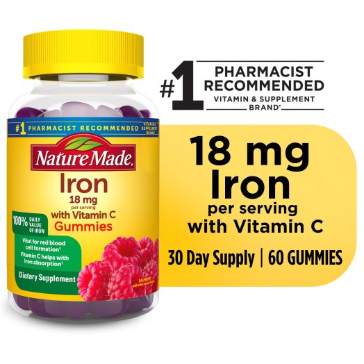 Nature Made Iron Gummies, 60 Count
